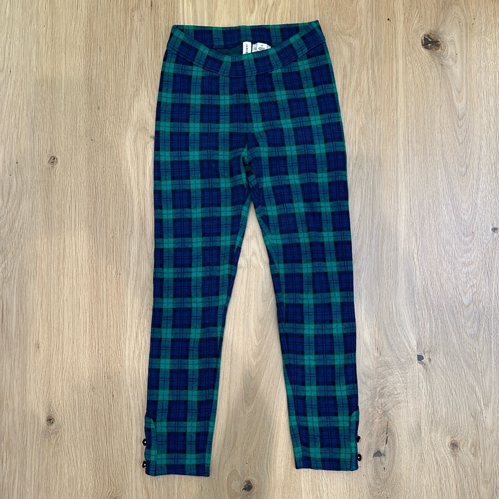Janie and Jack plaid leggings sz 6